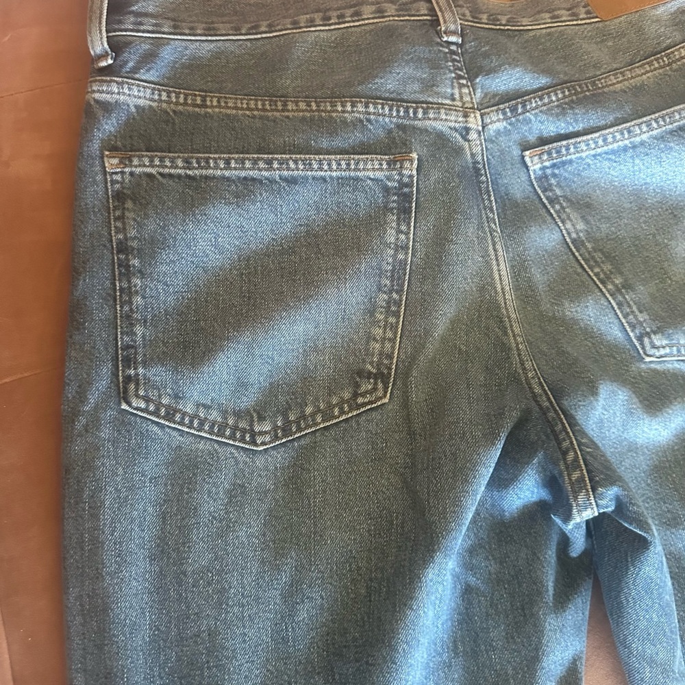 Madewell The Rail Straight Jean - Reston wash - Picture 15 of 16